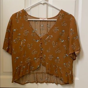 Floral crop top